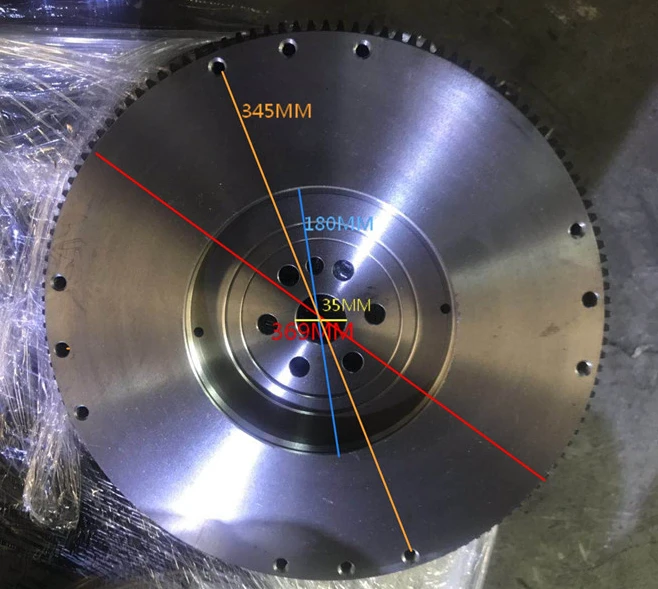 Isuzu Clutch Flywheel Technical Dimension Drawing Section A